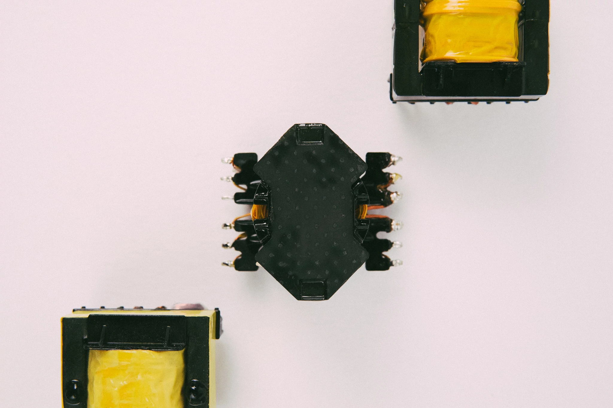 Multiple mid power flyback transformers.